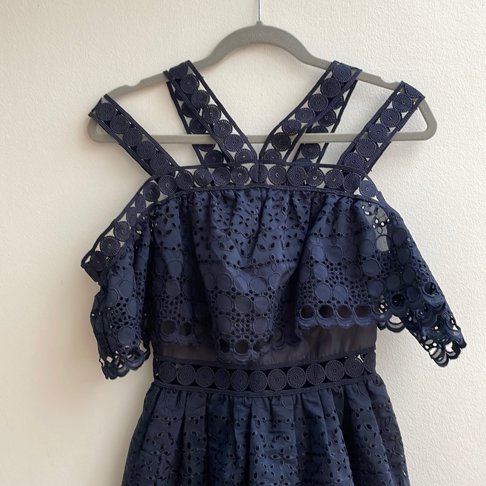 Self portrait navy dress